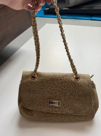 Sac à main doré gris