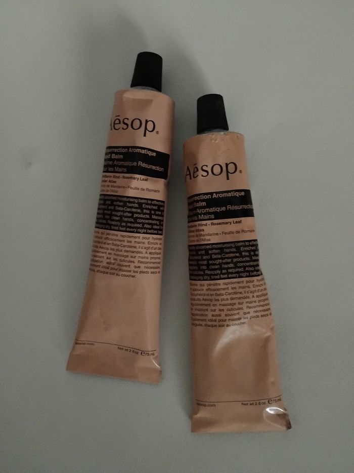 2 baumes mains aesop ressurection neuf scellé