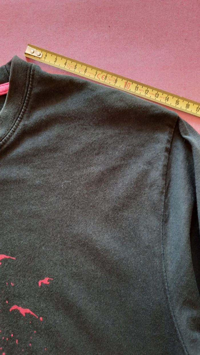 Tee-shirt homme noir et rose Taille L - photo numéro 4