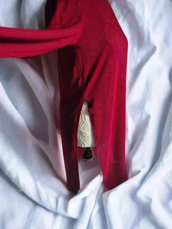 Pull long bordeaux🌹 M 🌹shein - photo numéro 2