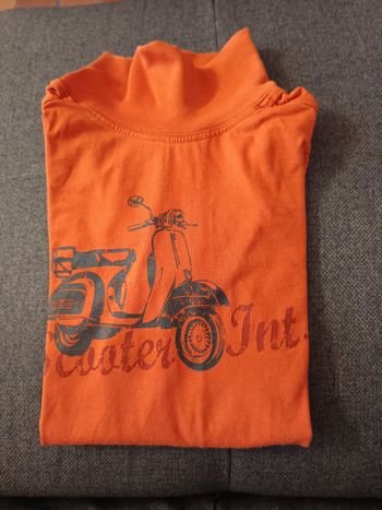 Sous pull orange taille 10 ans