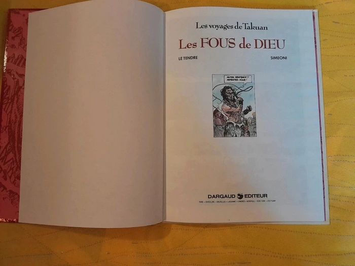 BD Vintage (1987) Les fous de dieu de Serge Le Tendre - photo numéro 3