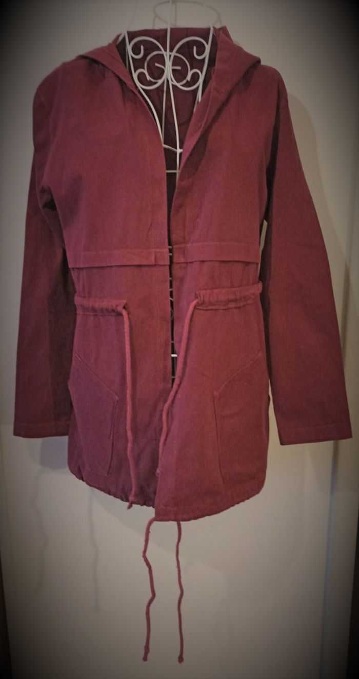 Veste Mi-Saison Bordeaux Chic & Tendance - Coupe Ajustable ! - photo numéro 5