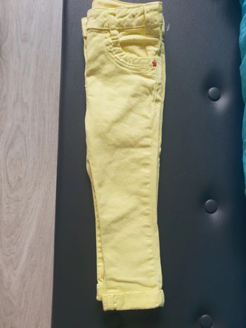 Pantacourt jean fille