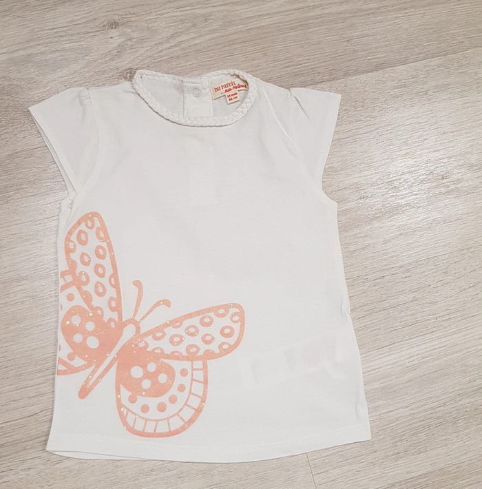 Lot de 2 tee shirt Du pareil au même 24 mois - photo numéro 3