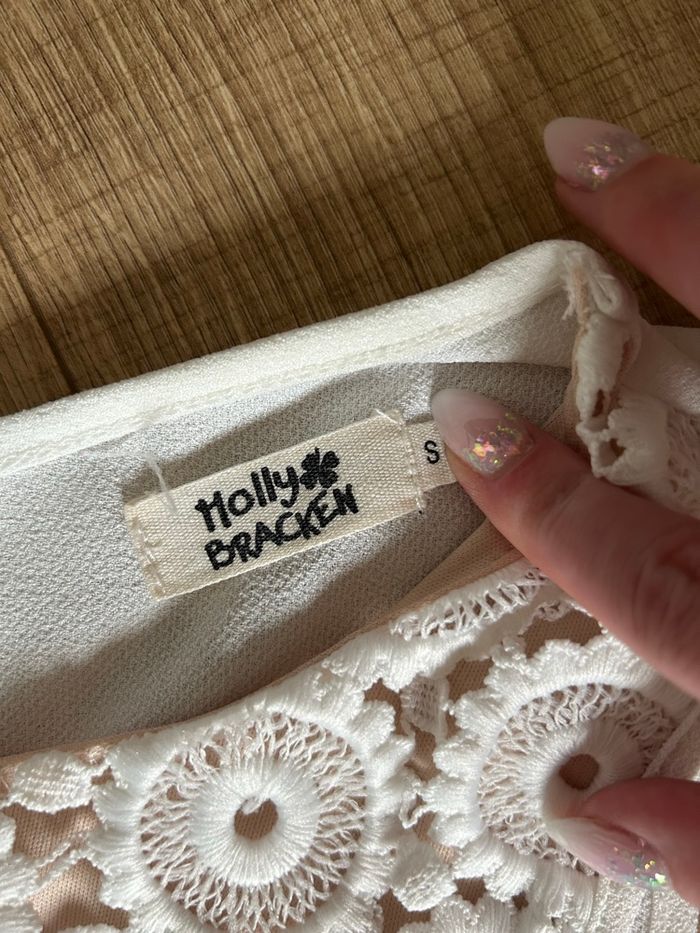 Robe blanche et beige sans manches Molly Bracken taille S jamais portée - photo numéro 9