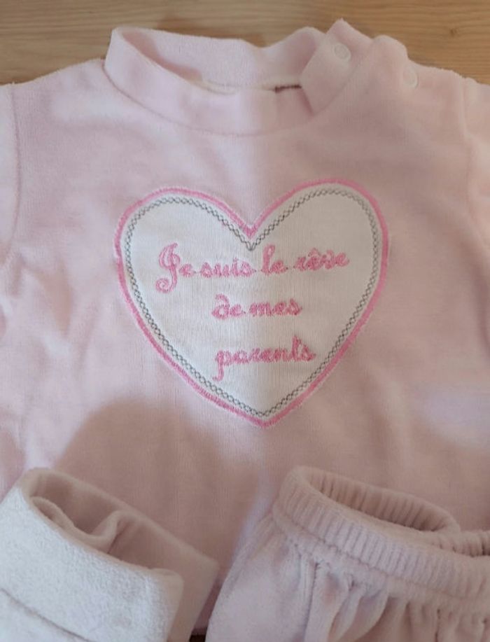 Lot de 2 pyjamas fille 1 mois - photo numéro 4