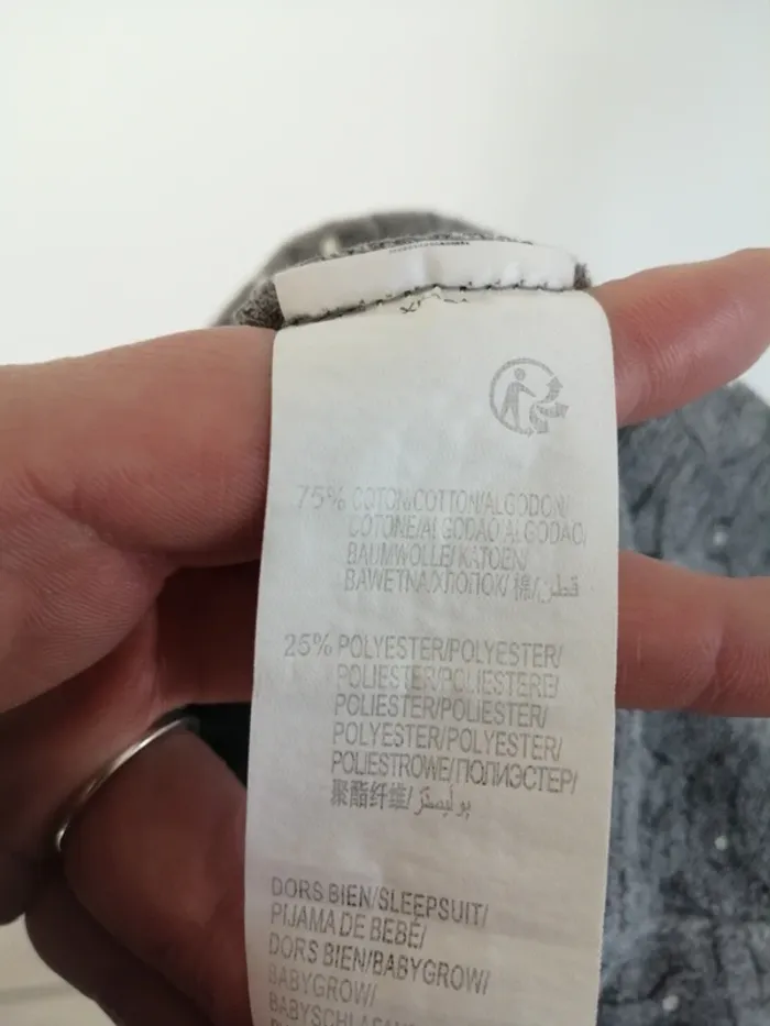 Pyjamas velour kiabi gris - photo numéro 9