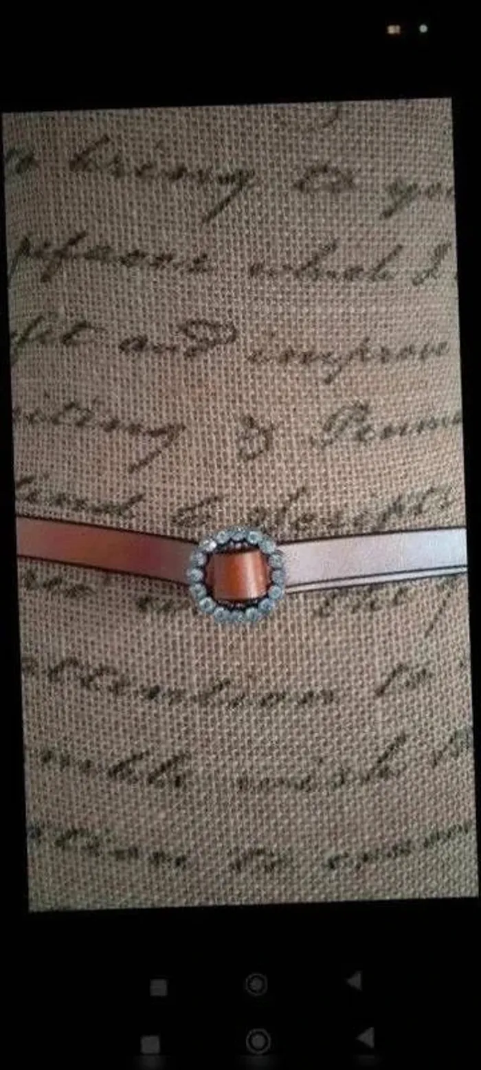 ceinture fine marron sans trou boucle ronde - photo numéro 9