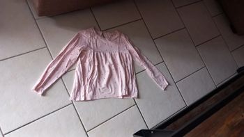 Tee shirt rose manches longues vertbaudet 8 ans