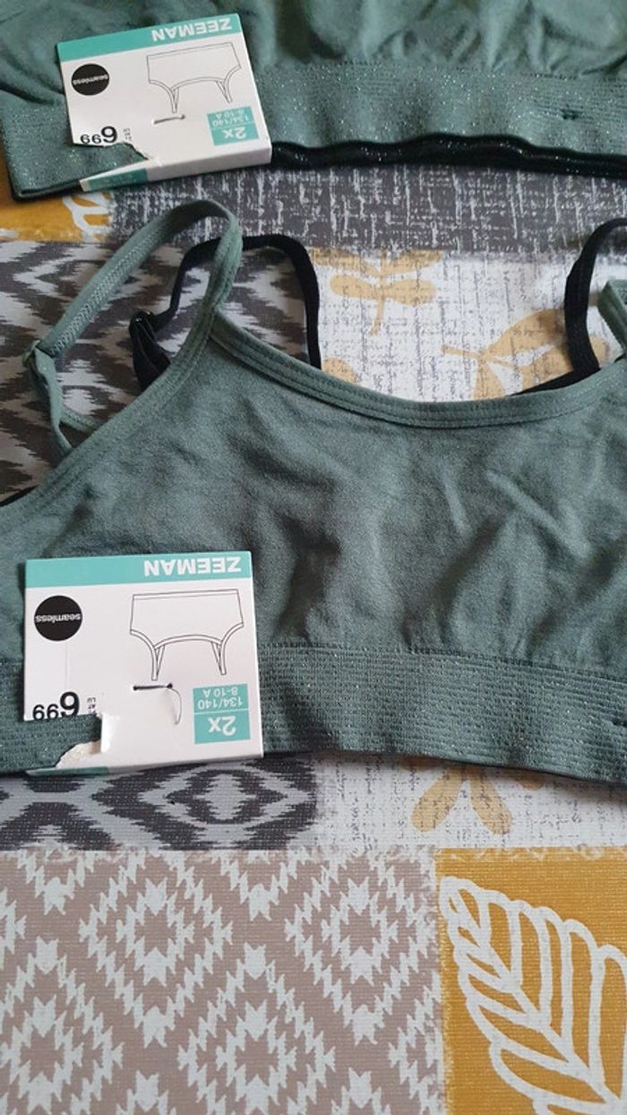 4 Brassières fille taille 8-10 ans - photo numéro 2