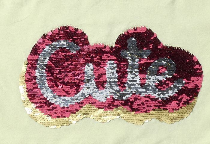 Joli tee-shirt sequins réversibles "cute" fille 10 ans (138-143 cm) - photo numéro 4