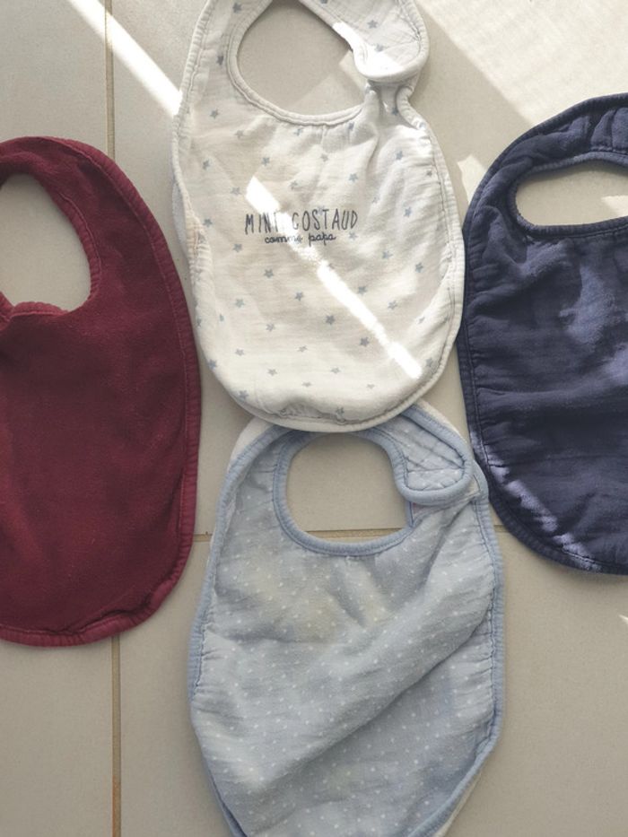 4 bavettes bebe enfant n °6 - photo numéro 2
