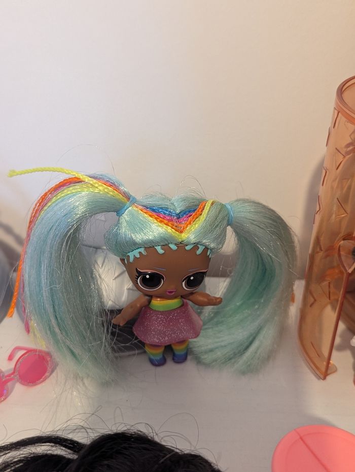 Lot de poupées lol surprise omg glitter, hairgoals, animaux et garçon - photo numéro 6