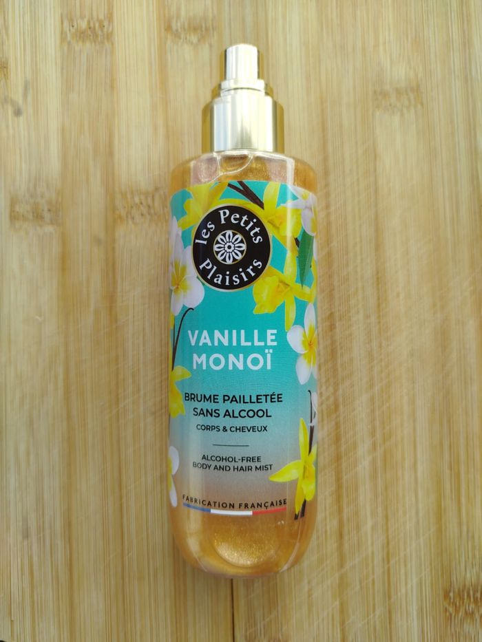 Brume pailletée Vanille Monoï