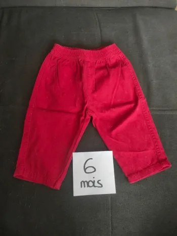 Pantalon bordeaux garçon 6 mois Zeeman