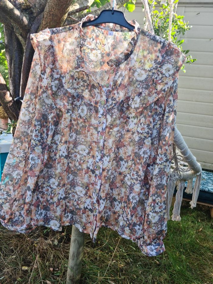 Chemisier fleuri vintage