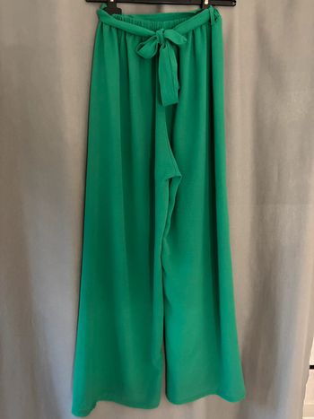 Pantalon fluide vert