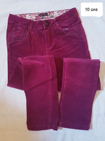 Pantalon velour catimini 10 ans