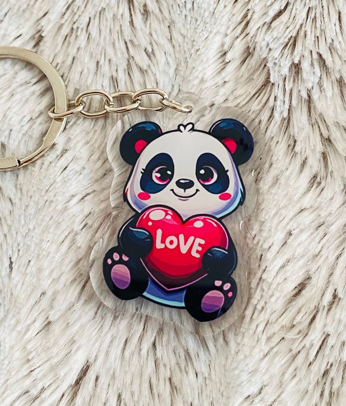 Porte-clés Cœur de Panda