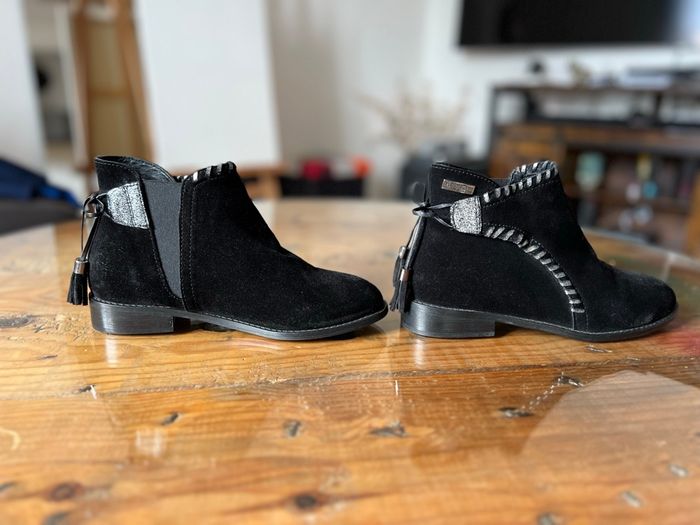 Bottines cuir daim Les Tropeziennes  P-37 - photo numéro 3