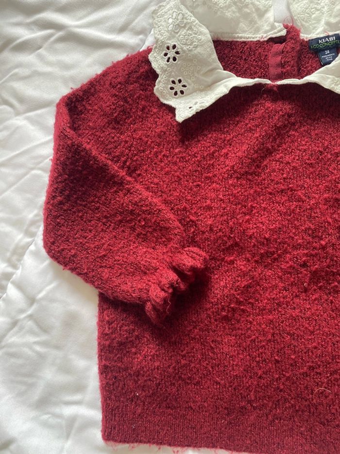 Pull en laine col Claudine 24 mois - photo numéro 5