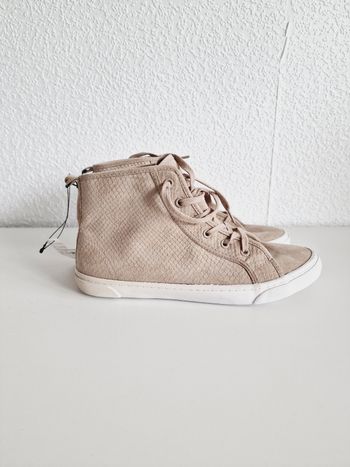 H&M - Baskets hautes - Effet python - Beige - 38 - Neuves avec étiquette !