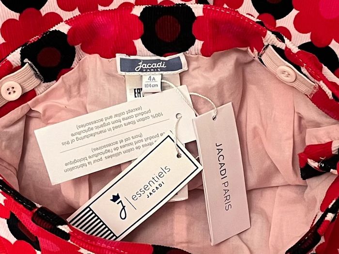 Jupe culotte en coton organique avec taille ajustable et T-shirt à col Claudine Jacadi T-4 ans - photo numéro 5