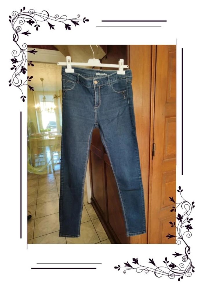 Jeans bleu foncé coton Grain De Malice M/38