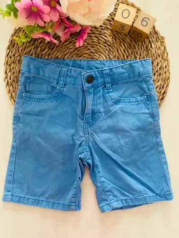 Short bleu jean