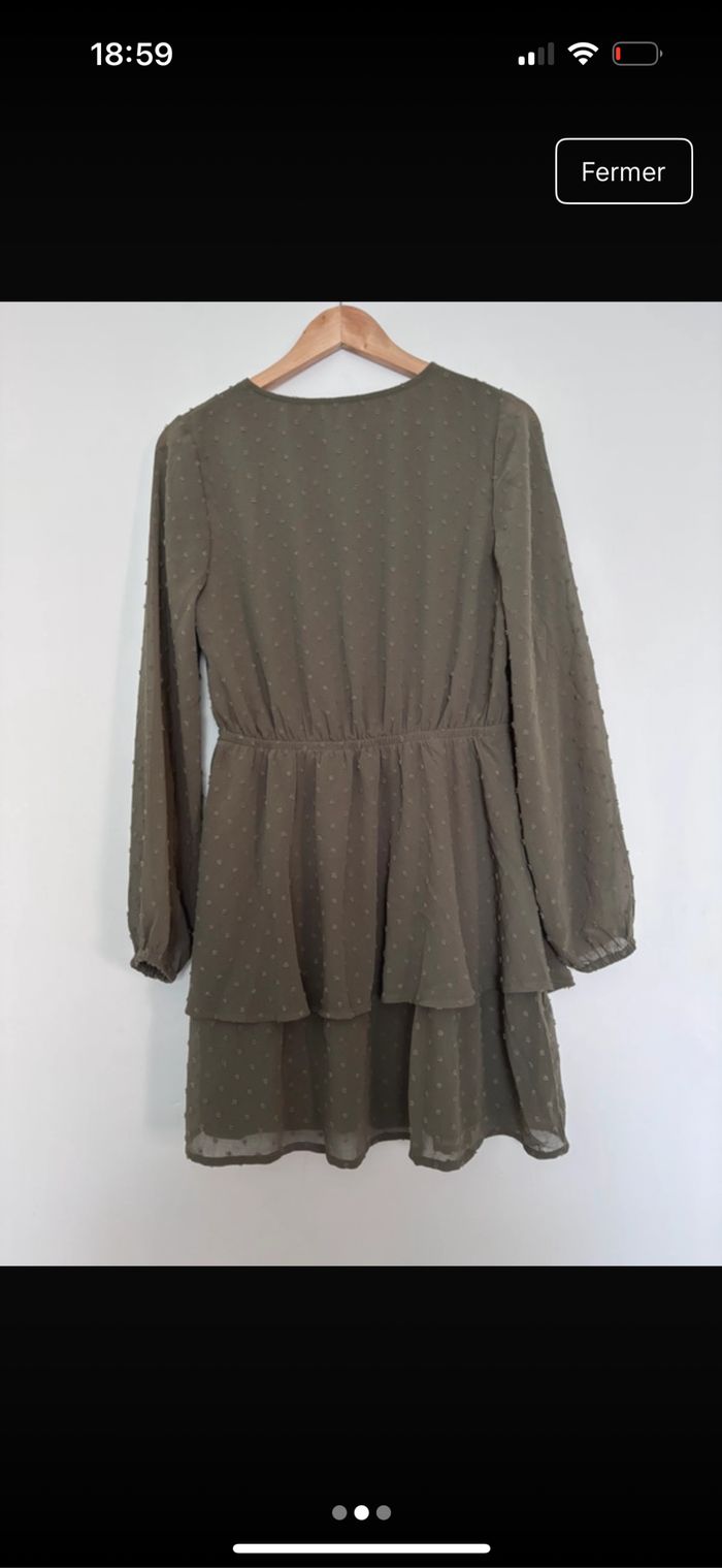 Robe verte kaki femme - photo numéro 2