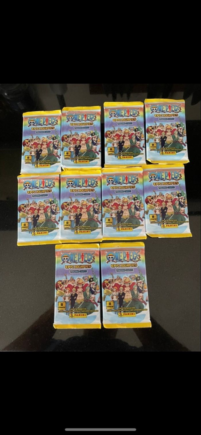 Lot 10 booster de carte neuf one piece panini