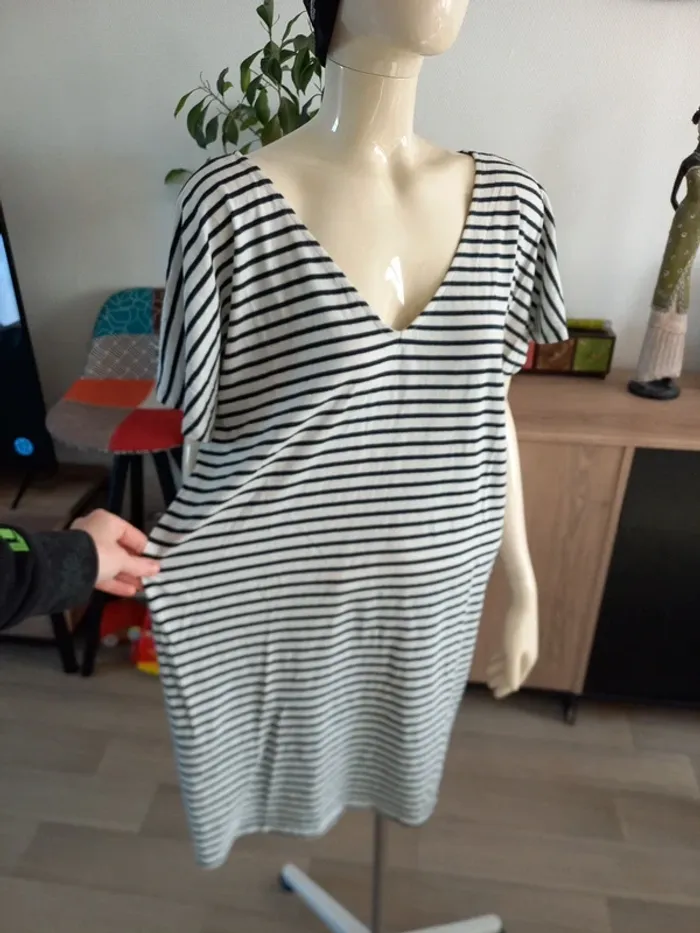 Robe tunique rayée T46/48 - photo numéro 4