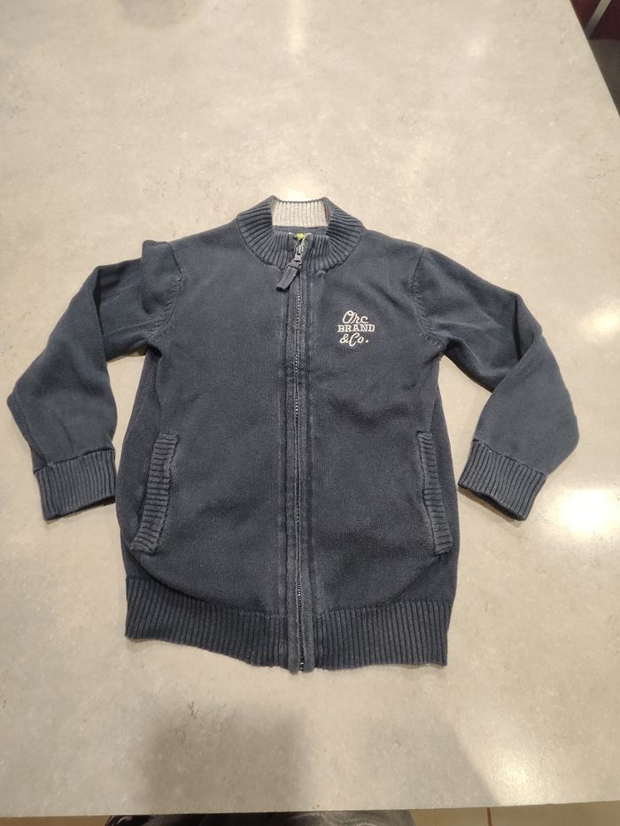 Lot de 2 gilets zippés enfant garçon – Taille 4 ans - photo numéro 3