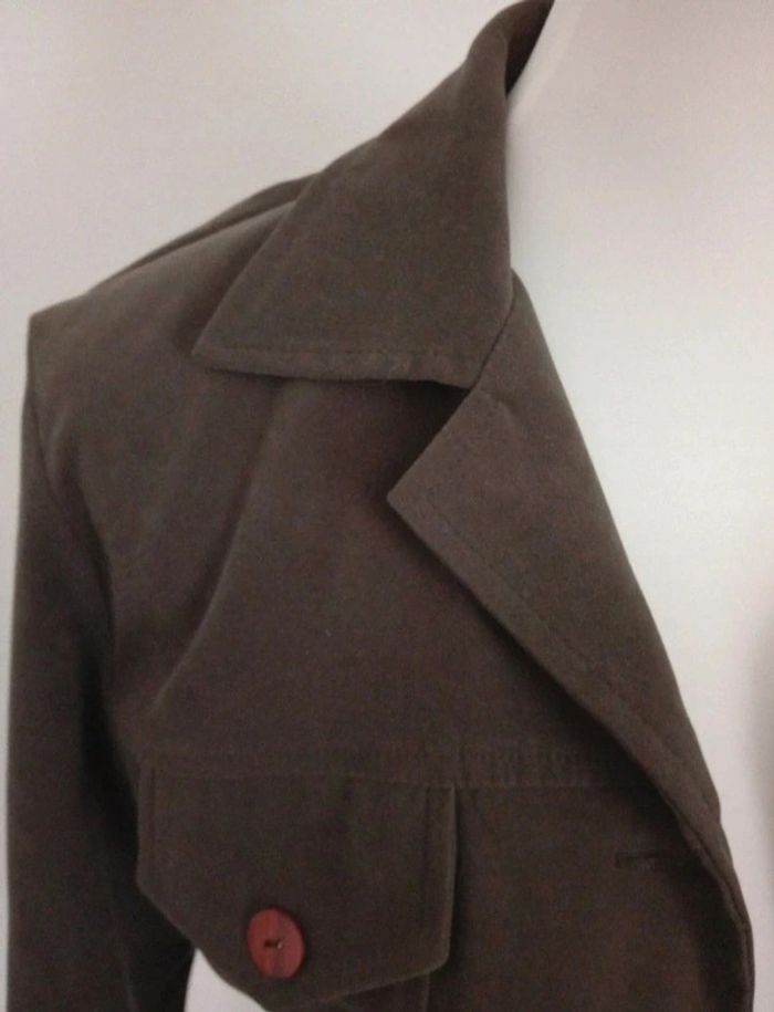 Veste cintrée kaki La Mode est à Vous taille S - photo numéro 7