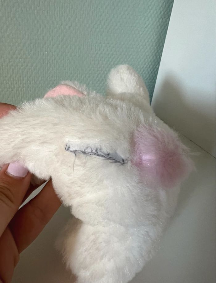 Peluche lapin blanc avec clochette Doudou et Compagnie +0 - photo numéro 5