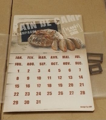 Calendrier perpétuel en métal galvanisé