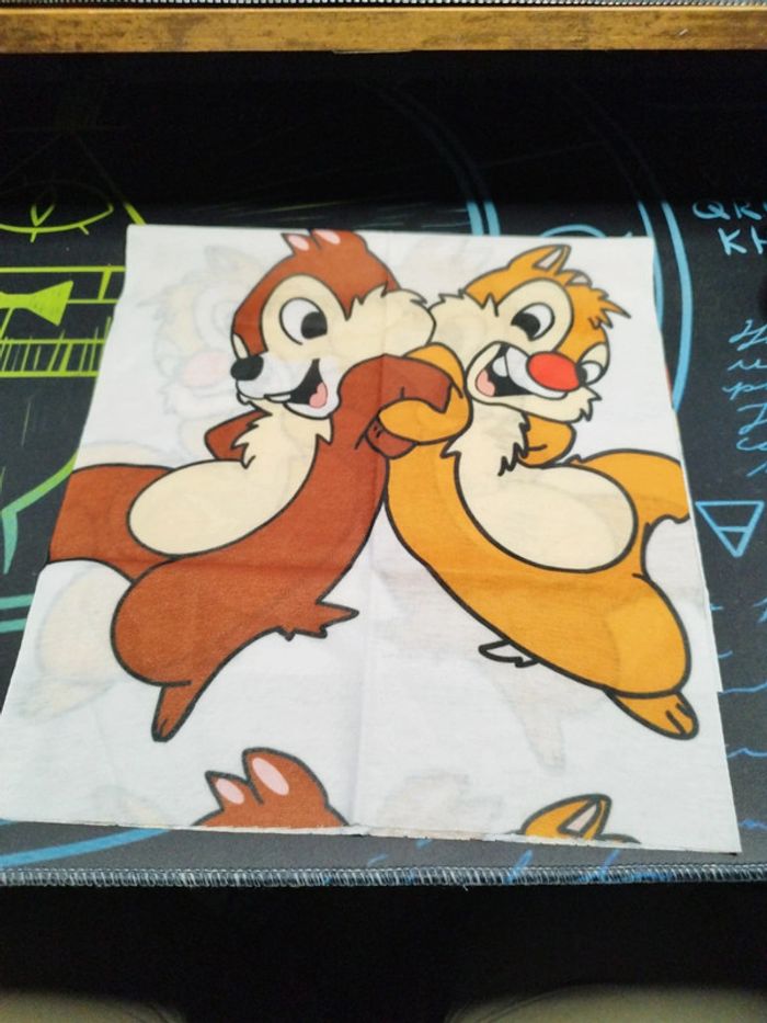 Tour de cou enfant sans couture motif tic et tac