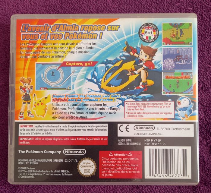 Jeu nintendo ds Pokemon ranger Nuit sur Alma - photo numéro 2