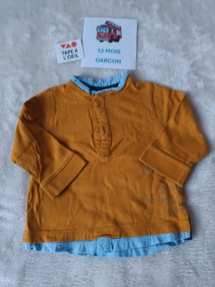 Tshirt 2 en 1 12 mois tape a l oeil
