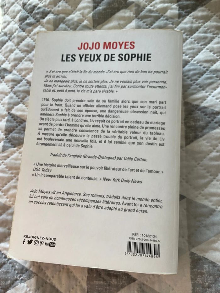 # les yeux de Sophie Jojo Moyes - photo numéro 3