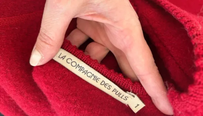 La compagnie des pulls veste en laine, bouillie, rouge, taille 1/36 - photo numéro 6
