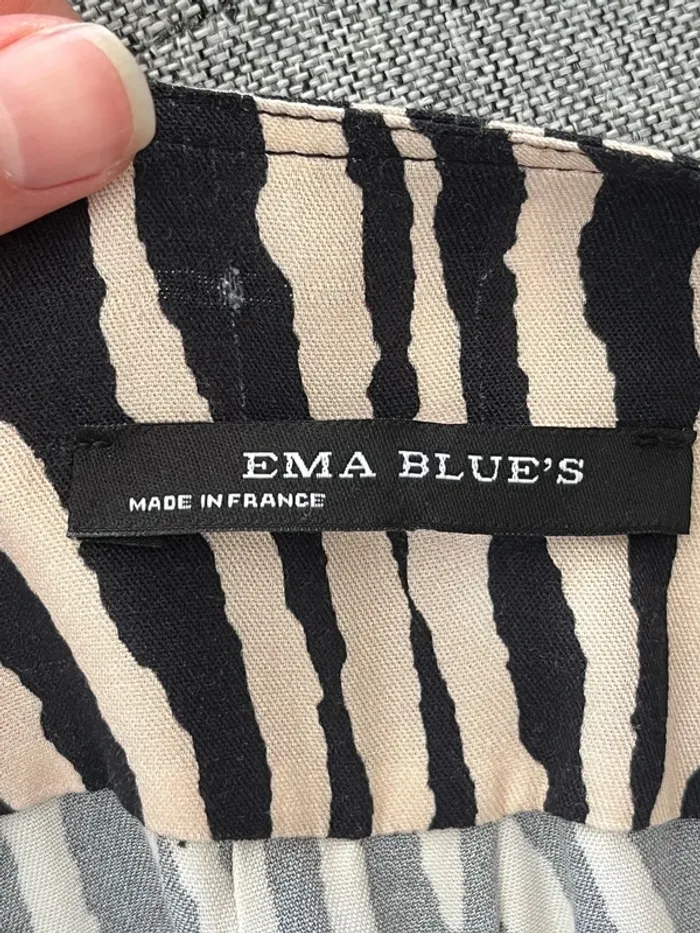 Robe longue zébrée Ema Blues - photo numéro 6