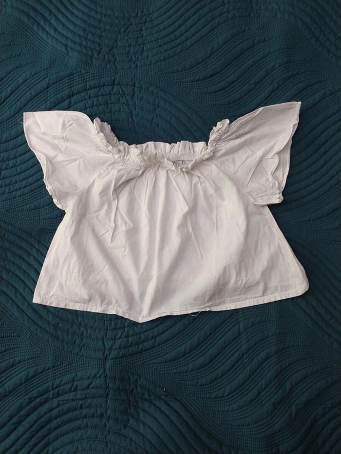 T-shirt blanc zara 8 ans - photo numéro 2