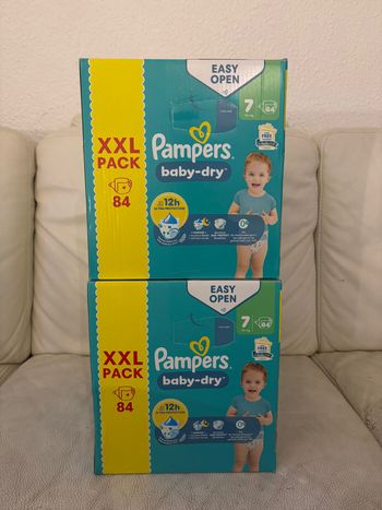 2 paquets Pampers Baby Dry Taille 7