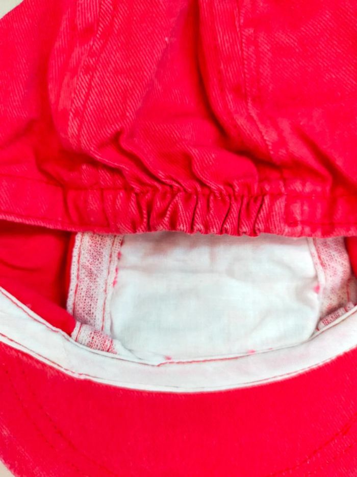Casquette rouge oursons brodés – 47 cm - 2 exemplaires - photo numéro 6