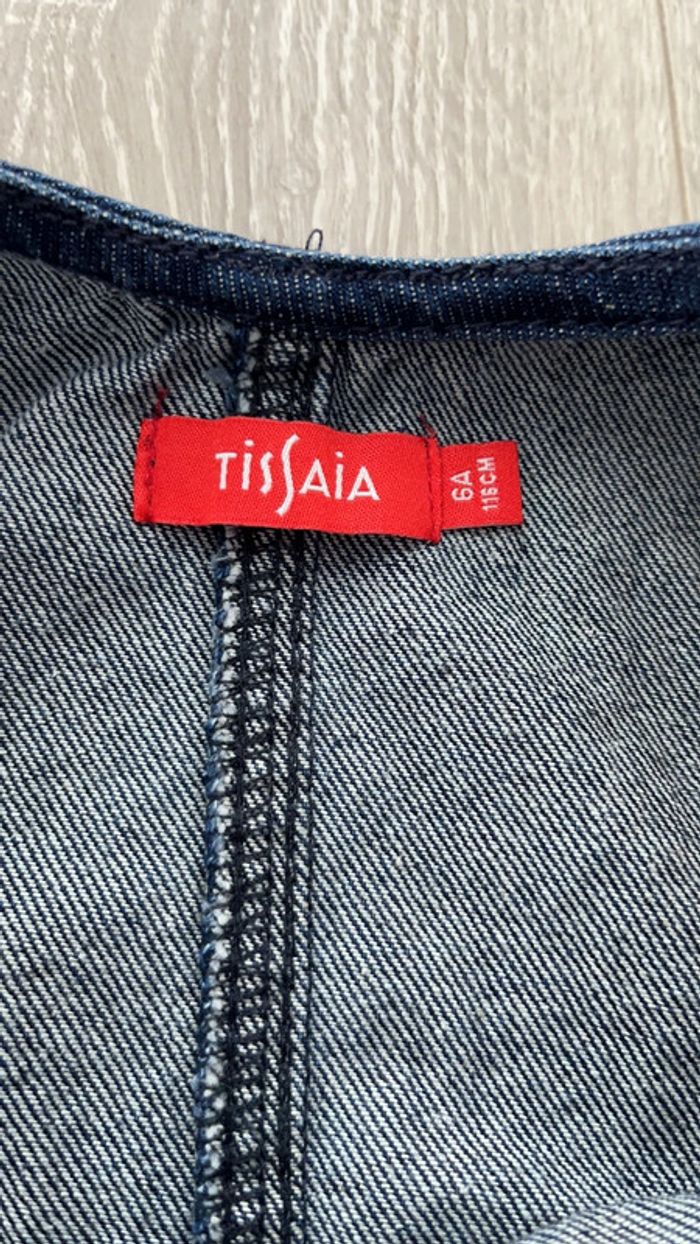Robe salopette en jean 6 ans - photo numéro 4
