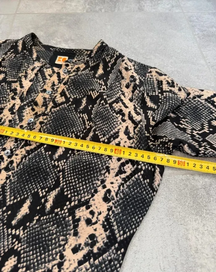 Robe en soie Boss Orange léopard femme taille 38 comme neuve - photo numéro 7