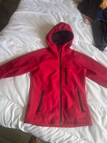 Vêtements  de pluie fille  8/9 ans Quechua rouge 