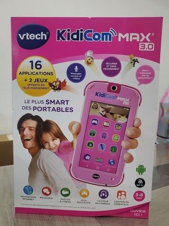 KidiCom Max VTECH Téléphone portable rose.